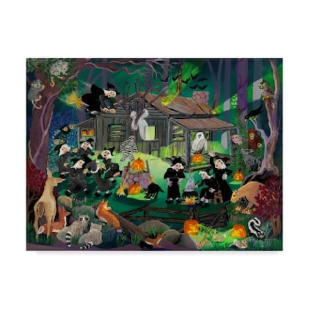 Carol Salas 'Witches In The Woods' Canvas Art,24x32
